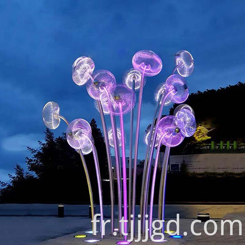 Outdoor Stainless Steel Jellyfish Sculpture